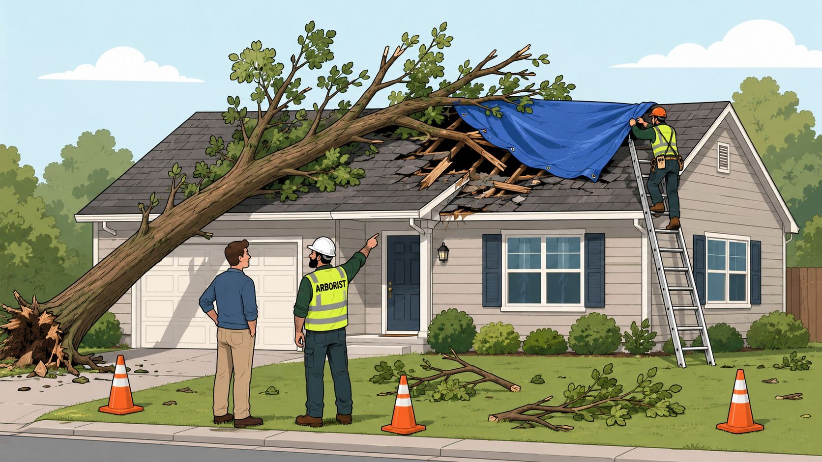 Emergency tree removal in Berkeley Lake, Georgia